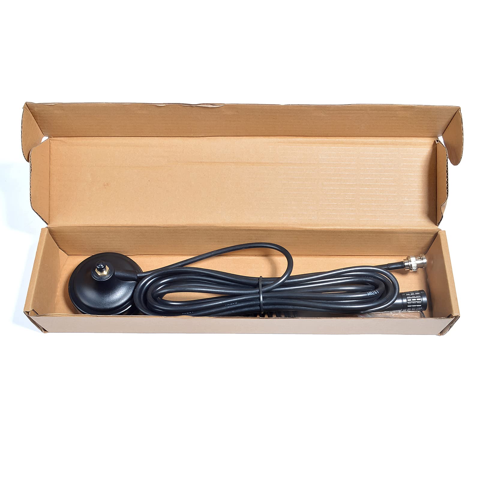 HYS CB-Antenne mit magnetischer Halterung, 27 MHz, kompatibel mit tragbaren und mobilen Radios von Cobra, Midland, Uniden, Maxon, Scannern (BNC)