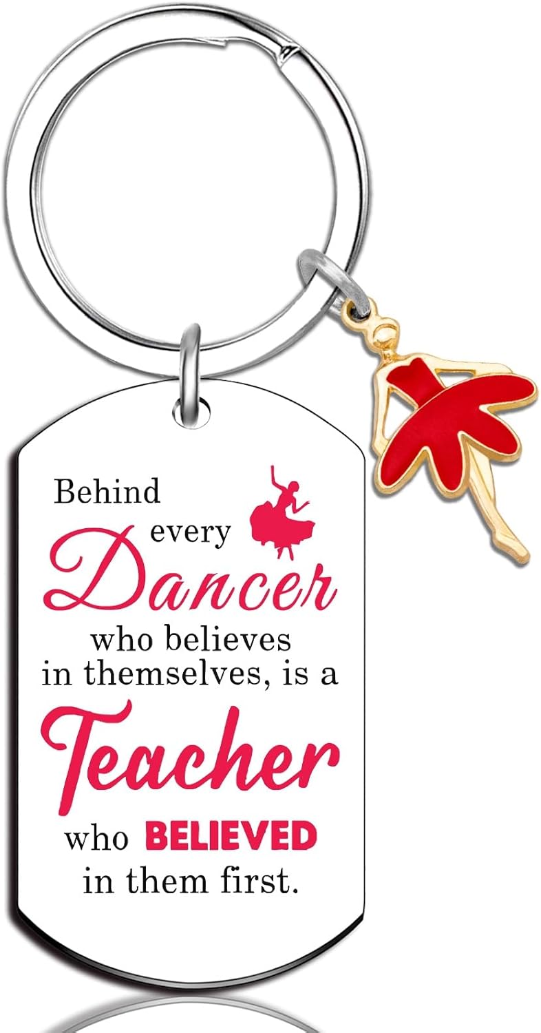 Dance Teacher Appreciation Gifts for Dancers Dance Teacher Keychain Ballet Accessories for Girls Ballerina Dancer Gifts for Women Ballet Birthday Gift Ideas