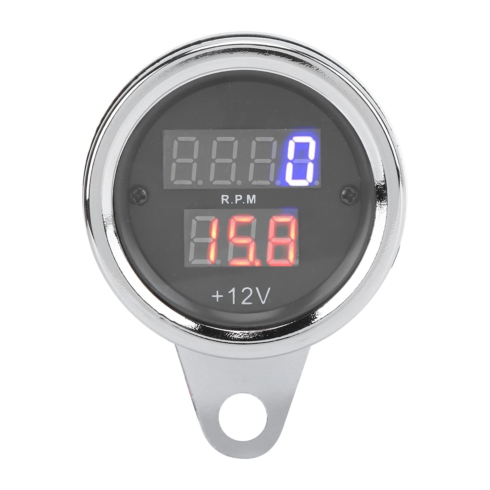 Motocicletta 3 in 1 Tachimetro Odografo Odografo Display LCD Iron Resistente 12V