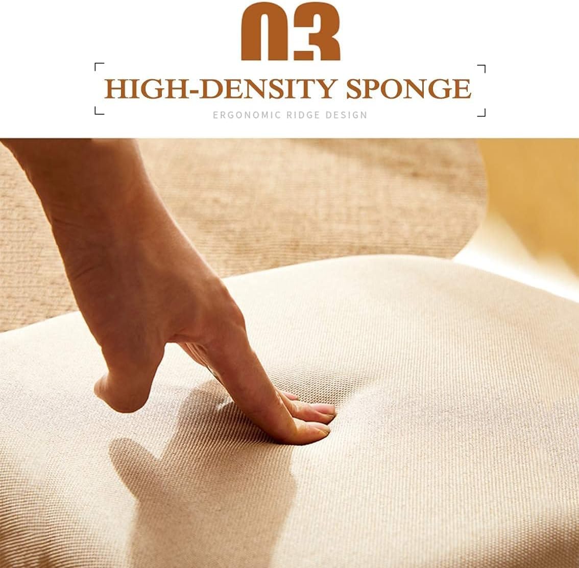 Set di 4 Sedie Giapponesi Senza Gambe - Sedie da Pavimento Tatami in Compensato per Adulti E Bambini, Perfette per Il Soggiorno, I Videogiochi, La Lettura E La Visione di Film.