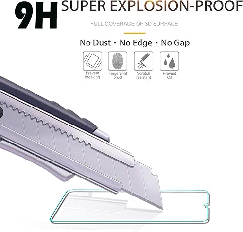 Miniatura 3 de beukei Protector de pantalla diseñado para Samsung Galaxy A05sGalaxy A05, vidrio templado, sensible al tacto, compatible con fundas, dureza 9H