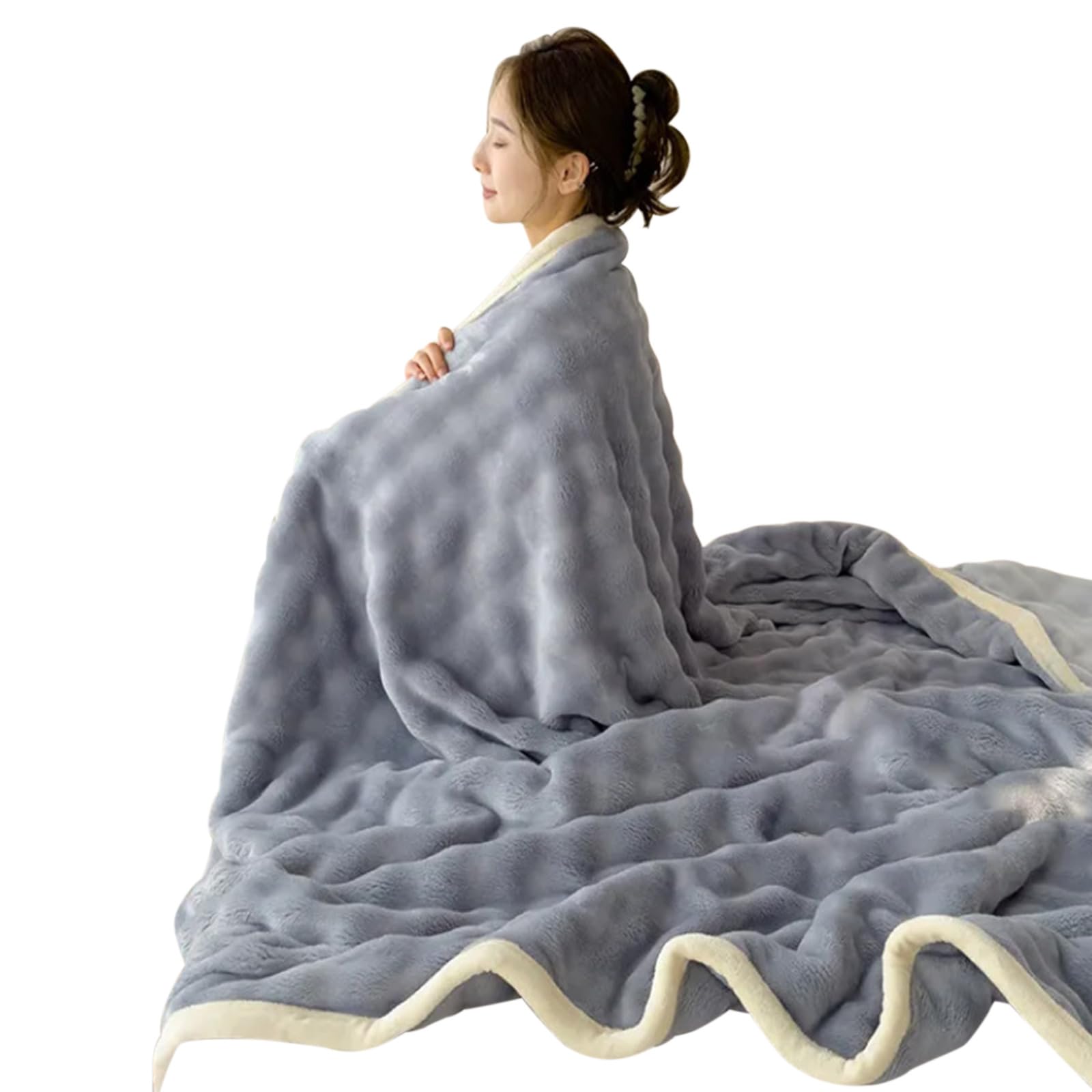 Elnwnnkc Plushie Throw Blanket Imitation Plushie Blankets Soft and Breathable for Home or Outdoor Use Decorative Blanket