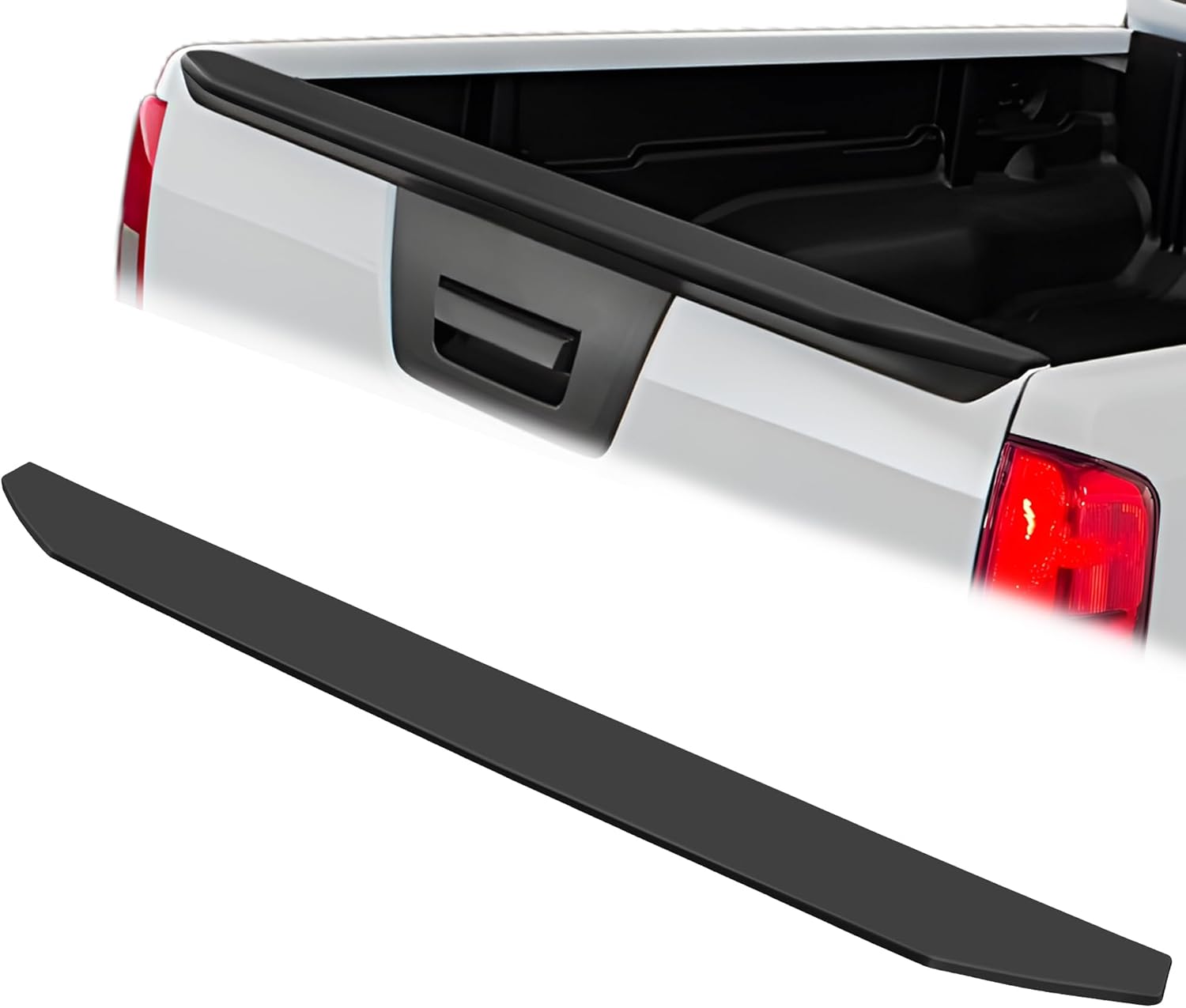 JenuoTuning Tailgate Molding Spoiler Outer Protector Top Cover Fit for 2013-2021 13 14 15 16 17 18 19 20 21 Nissan Frontier Tailgate Cap