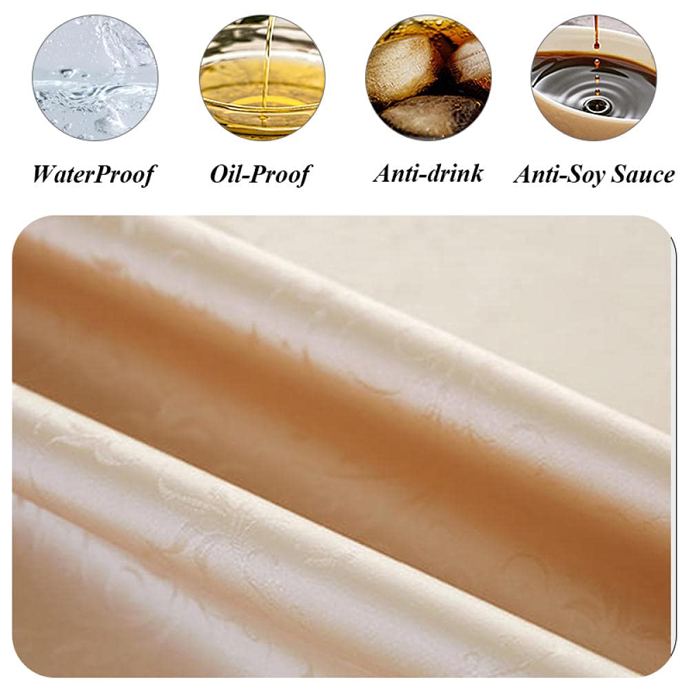 Mantel de Tela Antimanchas Grueso Duradero Impermeable Disponible en Varias Medidas Un Círculo Gris de 280cm de Diámetro.