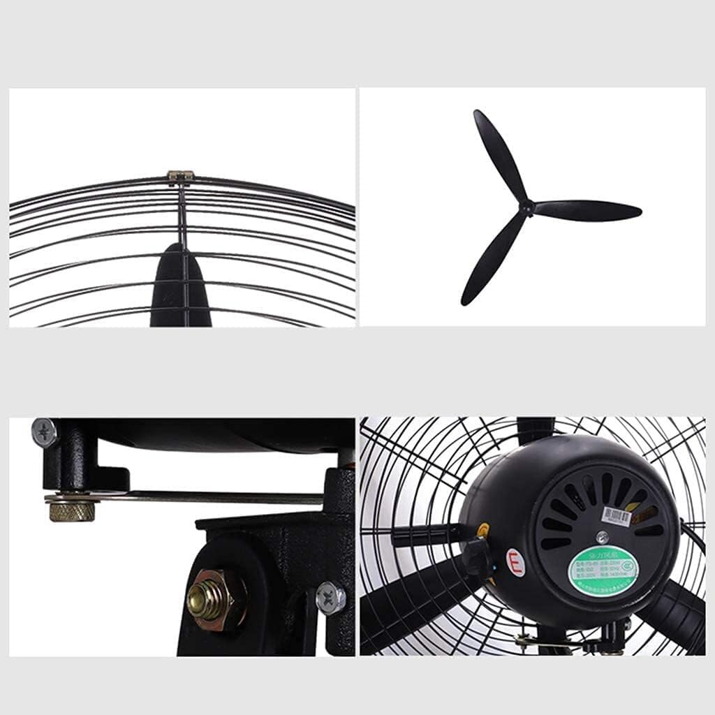 Wall-Mounted Industrial Fan, Adjustable, Silent Operation, Wide-Angle Air Supply, Copper Core Motor for Dormitories, Bedrooms, Dining Rooms