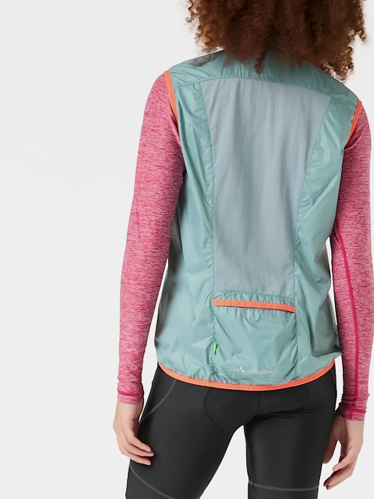 VAUDE Women's Air Vest III Damen Windweste zum Radfahren, Dusty Moss,42 :  Amazon.de: Fashion