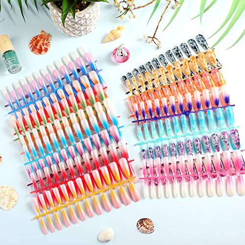 384 Stücke Sarg Falsche Nägel Extra Lange Matte Gefälschte Nägel Lange Künstliche Nagelspitzen Ballerina ABS Aufdrücken… – Bild 4