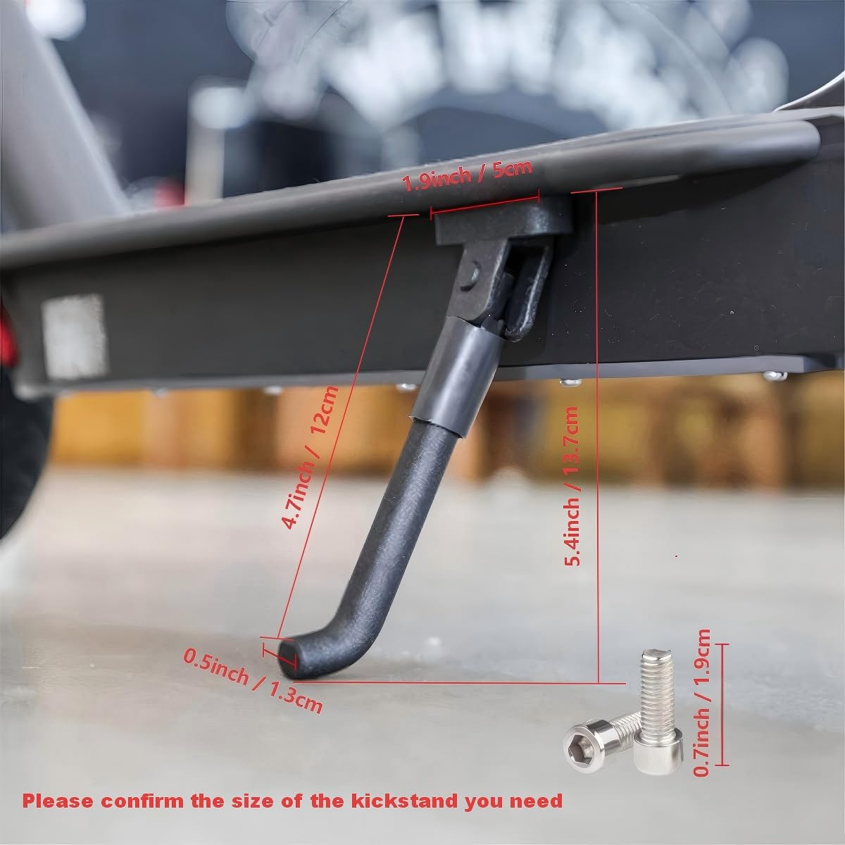 Becharge Soporte para Patinete Eléctrico M365, Compatible con Pro2/M365/M365 Pro/Scooter 3/Essential 1S, Aleación de Aluminio