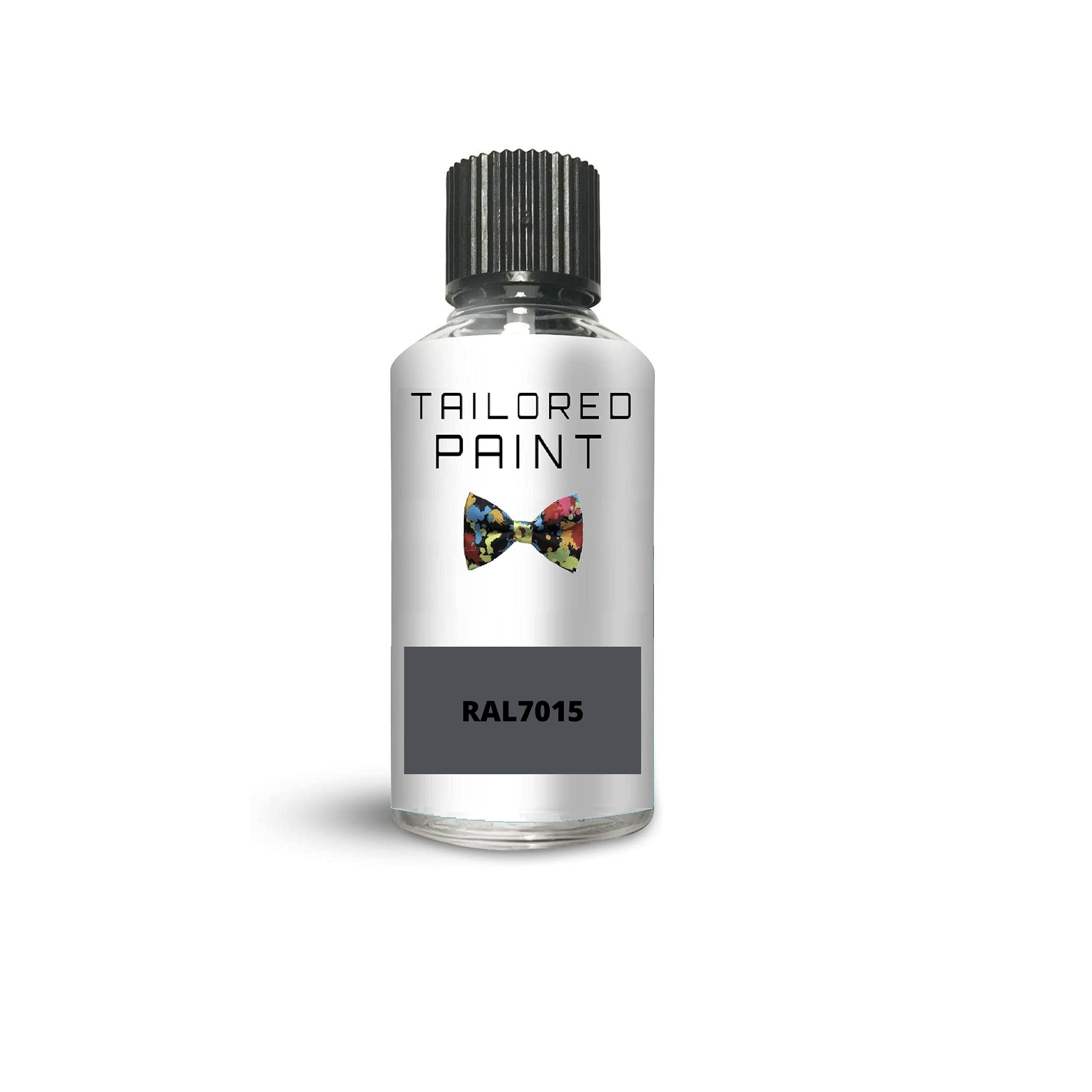RAL7015 Slate Grey Matt Touch Up Paint with Brush Matt Paint for Wood, Metal, Plastic, PVC, UPVC, Fascia Soffit Furniture Boards - Indoor & Outdoor
