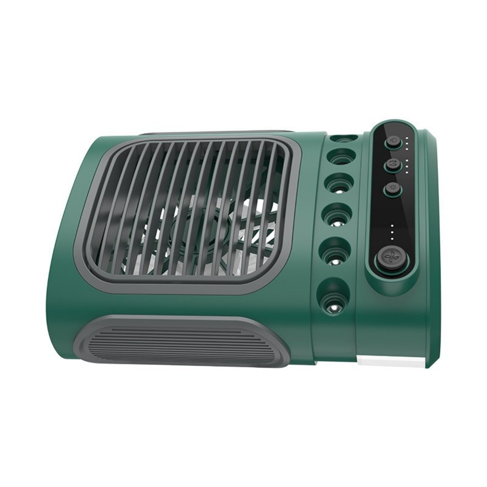 Uqezagpa Green Desktop Air Cooling Fan Portable Unit 3 Speed Cooling Fan With Led Light 3H Timer For Desk Room Bedroom Outdoor Use Desktop