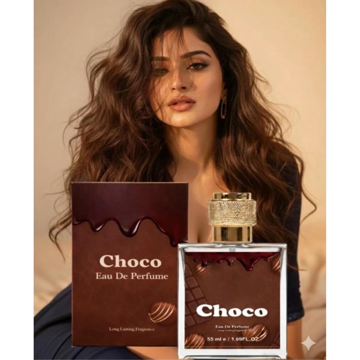 Choco Eau De Parfum 55ml for Men & Women | Long Lasting Unisex Fragrance Spray | Sweet Chocolate Scent Perfume for Daily Use, Travel, Office & Parties-image-28