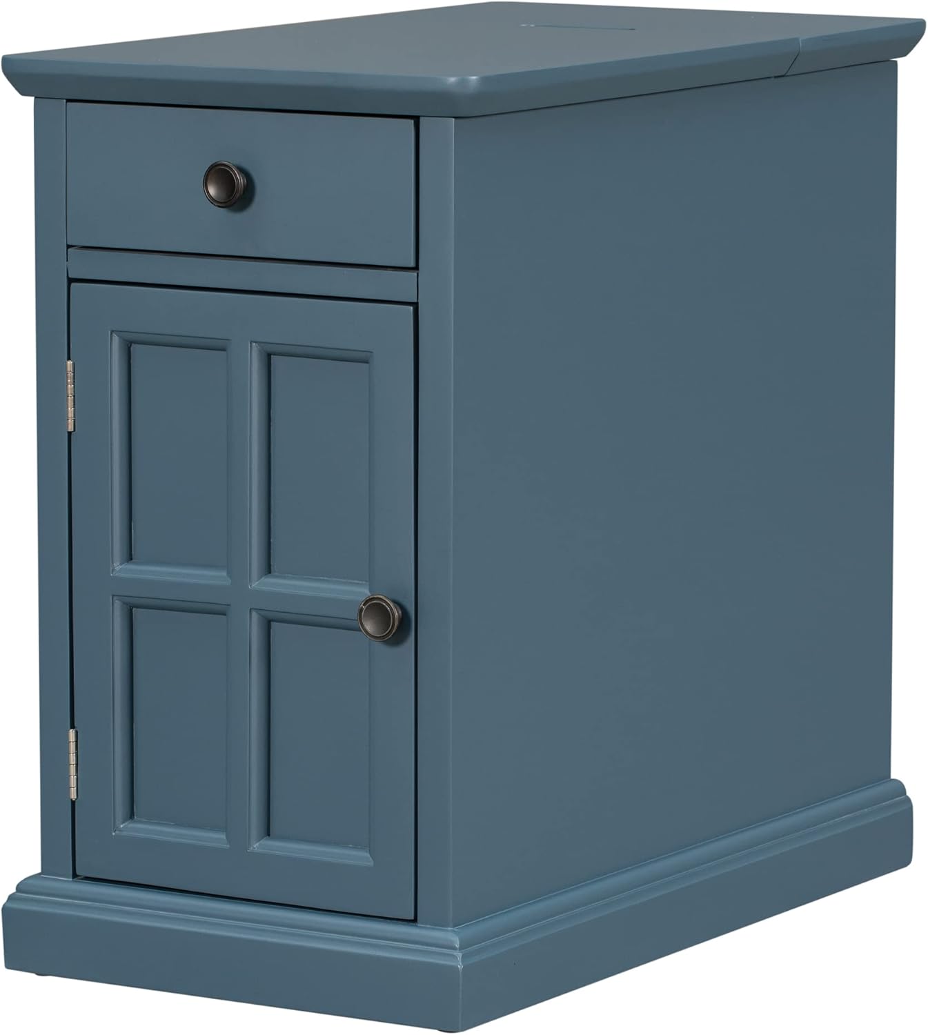 Multifunctional Classic Vintage End Table with USB Liberia Ubuy