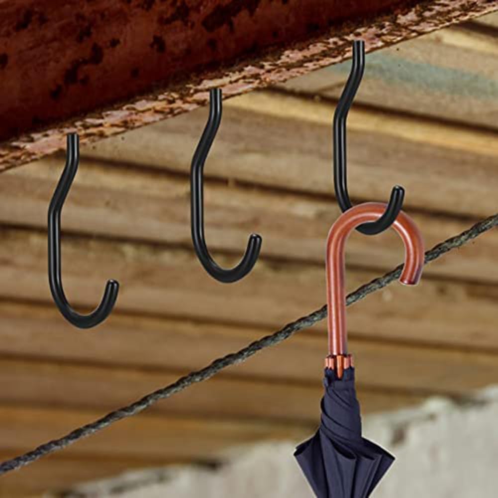 2 Pezzi Ganci Bicicletta Da Soffitto O Parete – Portabici Appendiabiti In PVC Con Pad Antigraffio, Nero