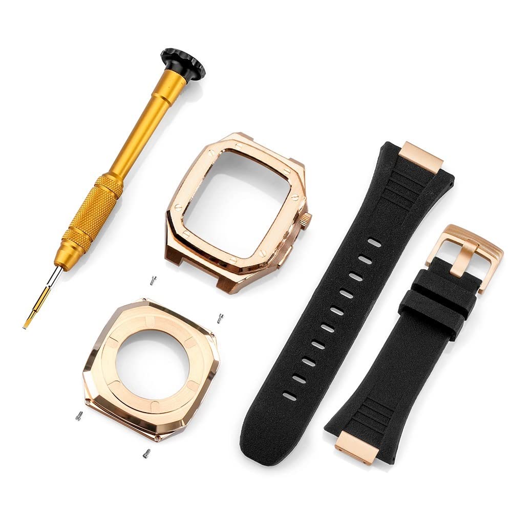 Kit modification acier inoxydable Apple Watch 45mm look luxe - 8