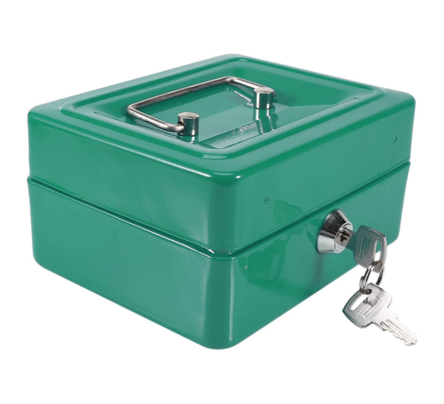Kippen 10032V1 - Cash Box with Coin Tray Green Dimensions: 150 x 120 x 80 mm