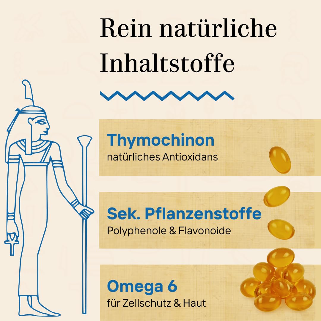 DYNAMIS Bio Schwarzkümmelöl Kapseln Vegan 120 Stück – Kaltgepresst & Nativ – 100% Rein