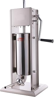 Hakka 11 Lb/5 L Sausage Stuffer 2 Speed Stainless Steel Vertical Sausage Maker