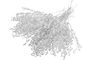 Fityle 50-Piece Crystal Picks for Floral Crafts, Wedding Decor, and Home Embellishments
