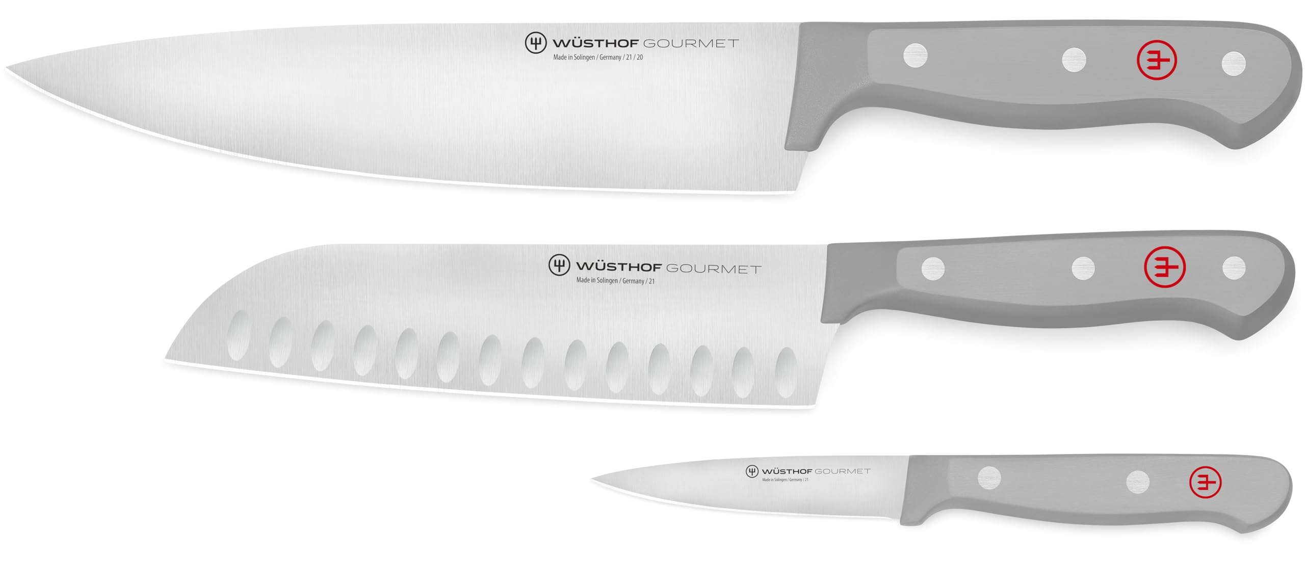 WÜSTHOF Gourmet Grey 3-Pc Prep Set