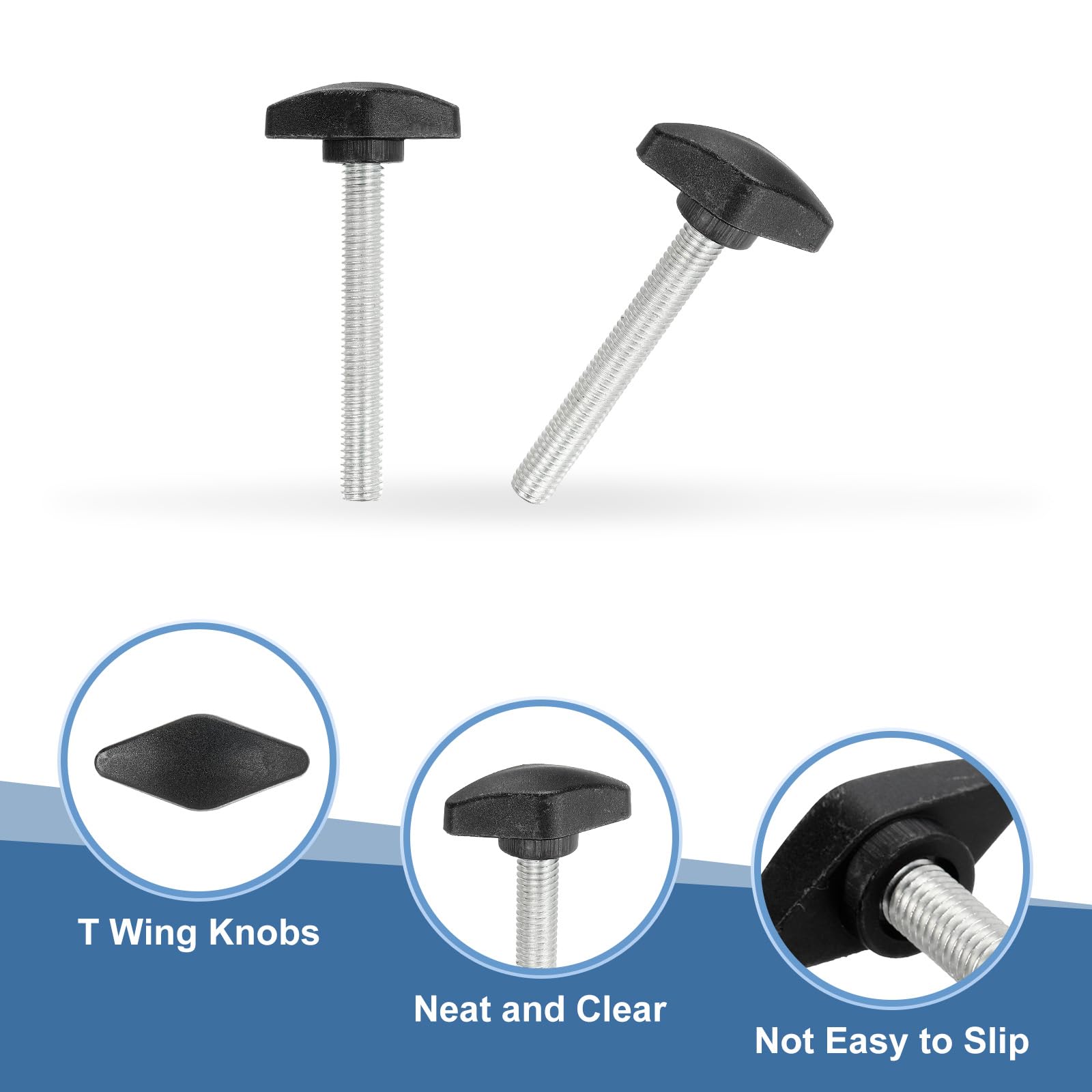 PATIKIL M8 x 60mm Tee Thumb Screws - Image 3