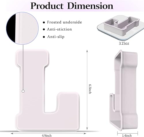 Miniatura 2 de Molde de resina, moldes de silicona 3D de letra L grande para fundición de resina epoxi, moldes del alfabeto de silicona para resina para arte,