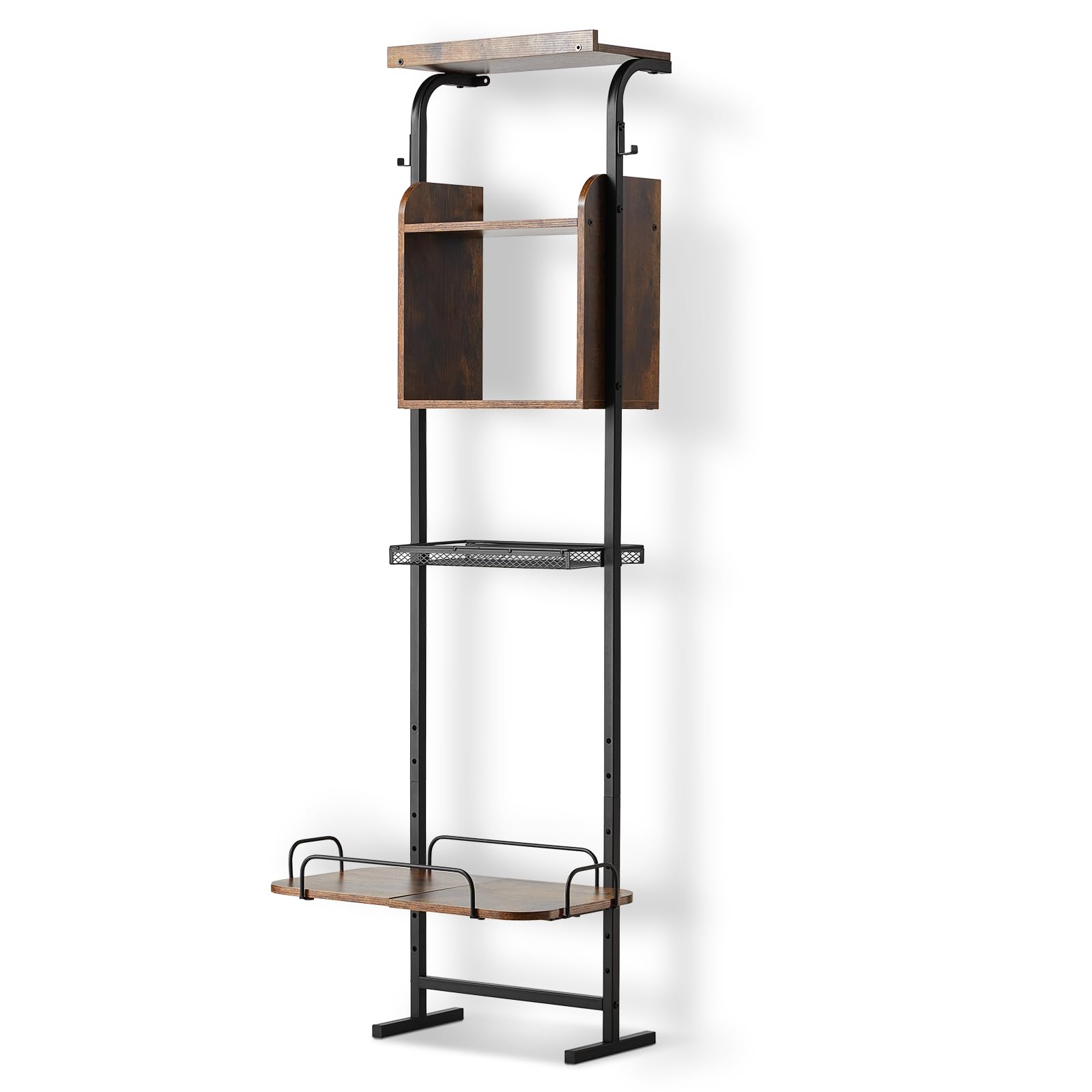 VEVOR Estación de Alimentación 50x19,8x145 cm Comedero Elevado para Perros Soporte para Comederos para Perros Ajustable en Altura Cuenco Elevado Barra para Perros Grandes, Medianos, Pequeños