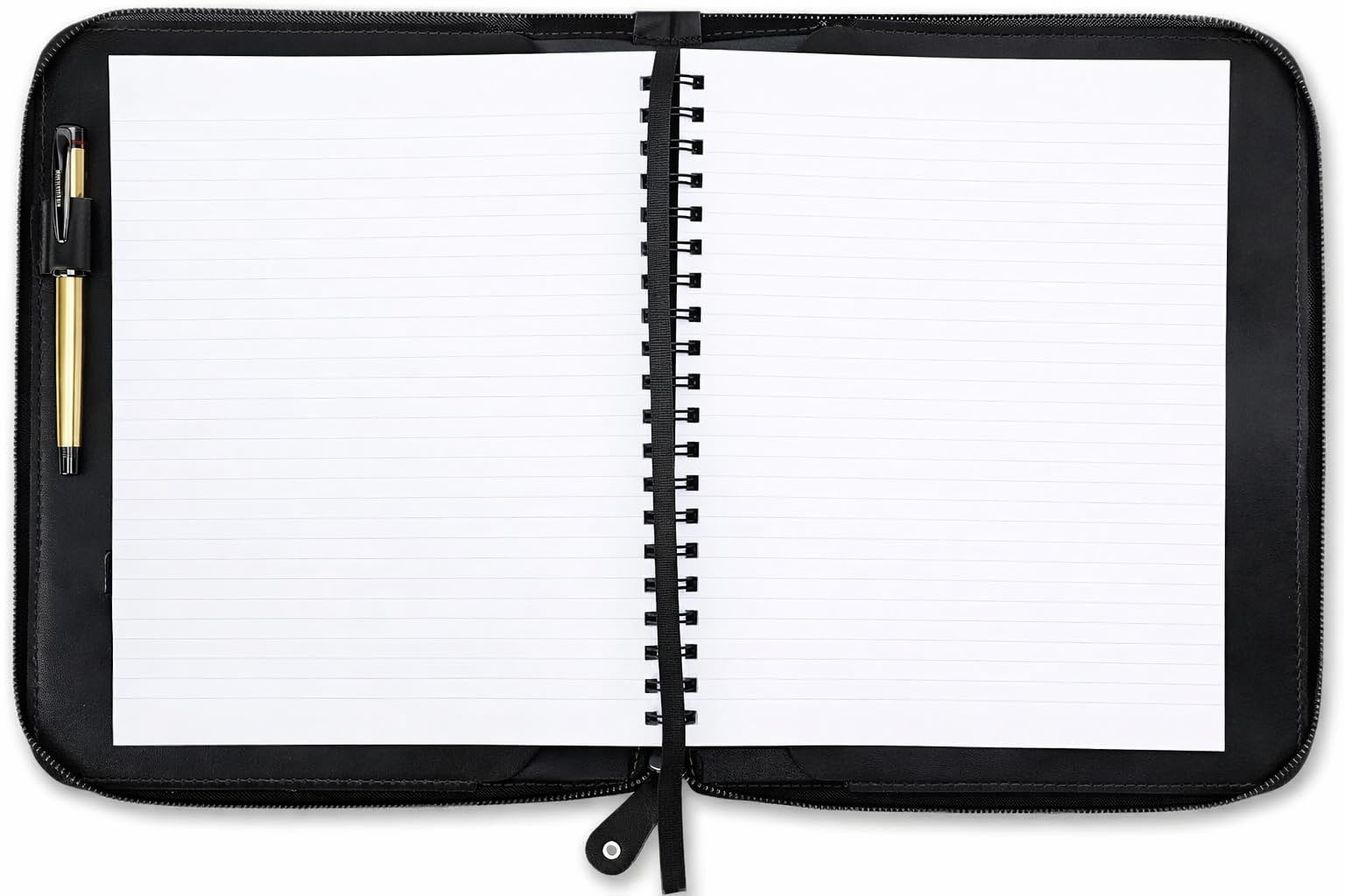 Copertina per diario in pelle pieno fiore resistente (21,6 x 27,9 cm), ricaricabile Cahier XXL, quaderno a spirale ricaricabile (21,6 x 27,9 cm), copertina in pelle fatta a mano con