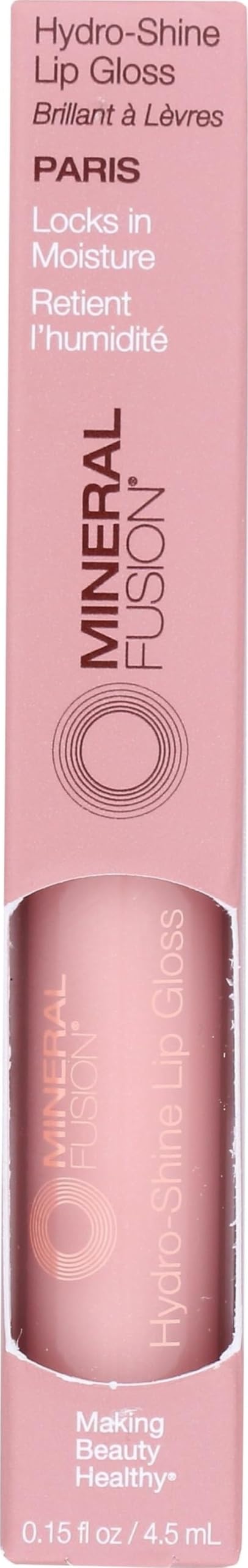 Mineral Fusion, Lip Gloss Hydro Shine Paris, 0.15 Fl Oz Paris 0.15 Fl Oz (Pack of 1)