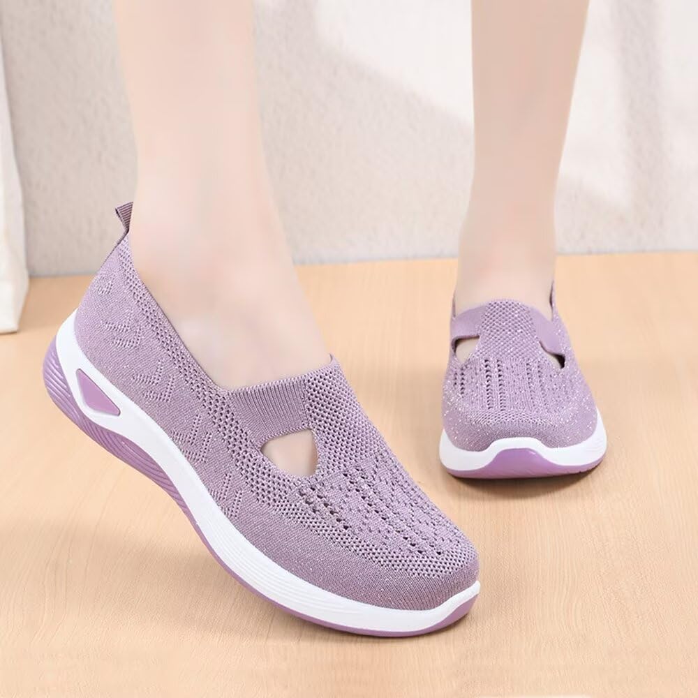Damskie tkane ortopedyczne buty do chodzenia, lekkie, na co dzień, ortopedyczne, ulga w bólu stóp