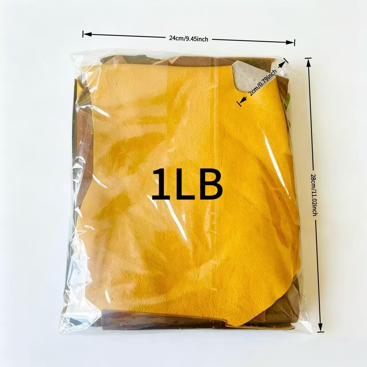 Diverse Color 1LB Leather Offcuts | Sturdy & Durable Top Grain Cowhide | Usable Sizes 15–40cm|Assorted Textures for Creative DIY Leathercraft(Crazy Horse,Full Grain & Vegetable Tanned Leather)
