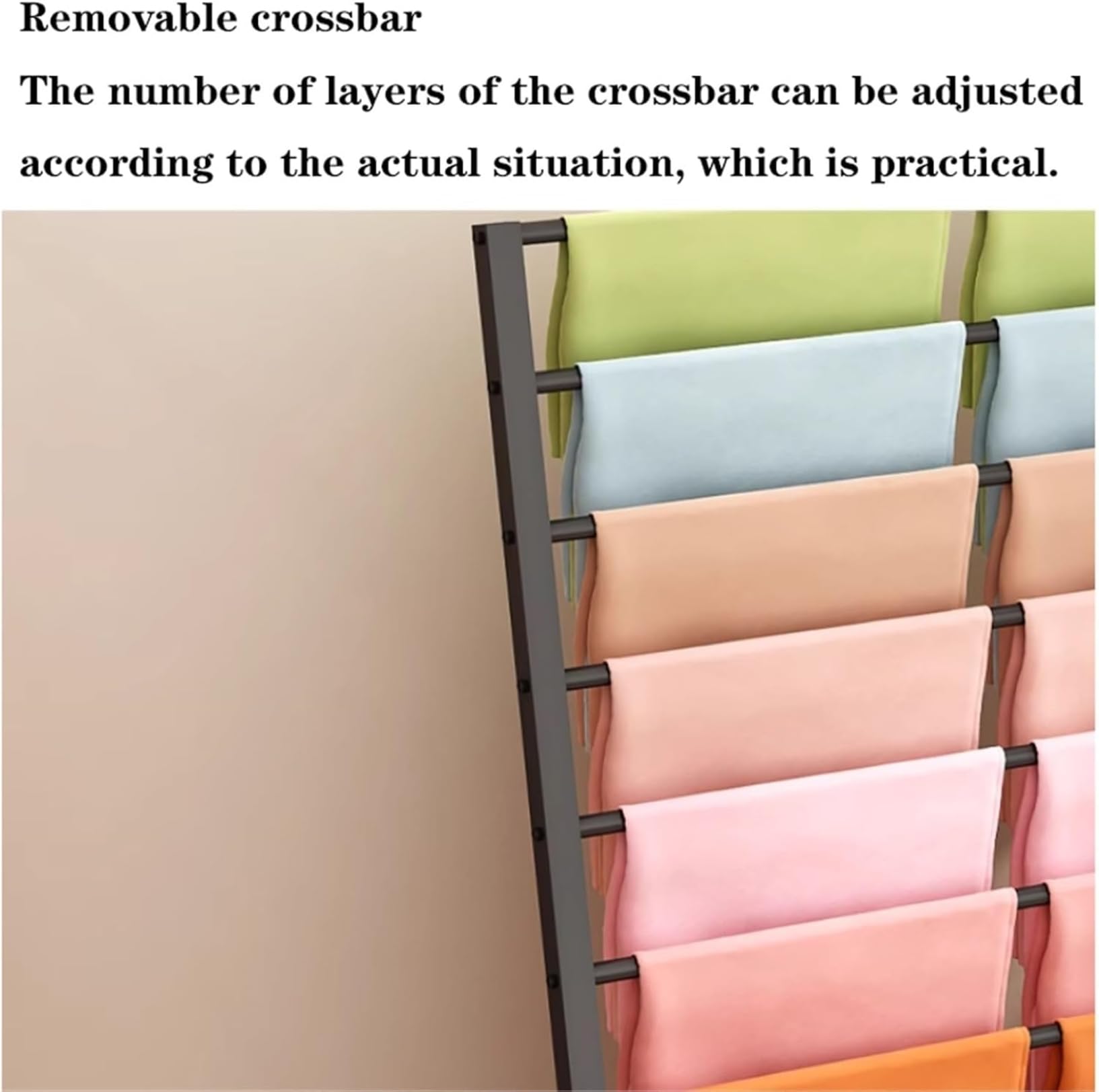 Espositore per sciarpe, organizer a 10 livelli per sciarpe, cravatte, cinture, asciugamani, pantaloni, organizer salvaspazio per armadio per la casa