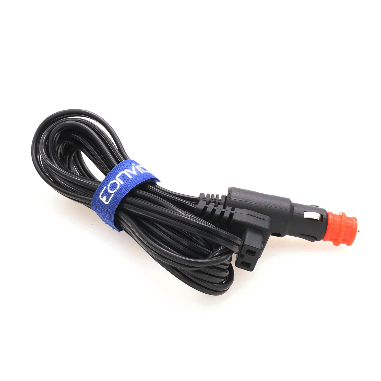 Eonvic 12V/24V Car Fridge Power Supply Cable Cigarette Lighter Plug Car Extension Cable for Cool Box Dometic, Alpicool, Waeco CF, ARB, Setpower, ICECO, Mobicool FR40 (1.5M)