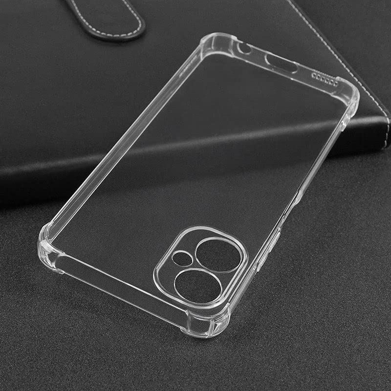 Image of Bumper || Transparent || Edge to Edge Protection Back case Cover for Poco M4 5G - Transparent