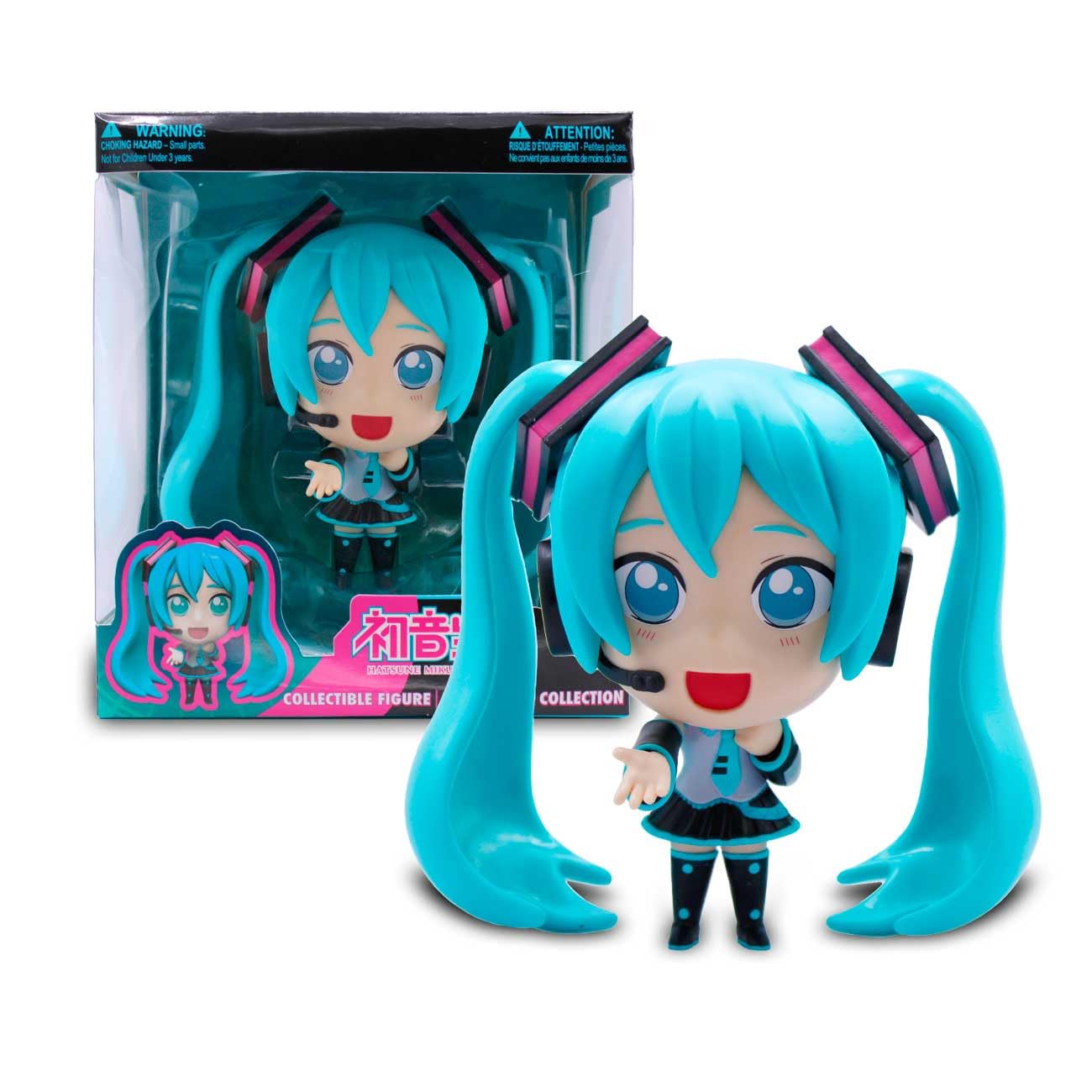 Hatsune Miku Collector Figure – 5″ Standing Pose PVC Statue with Collector Window Box – Officially Licensed Just Toys Figure