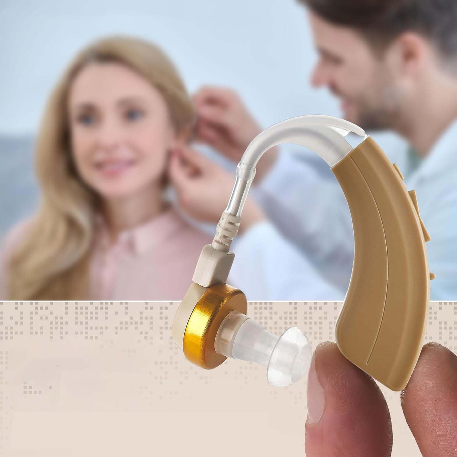 MEDca Premium Coppia digitale - Dispositivo audio digitale personale BTE dietro l'orecchio sinistro e destro di (pelle)