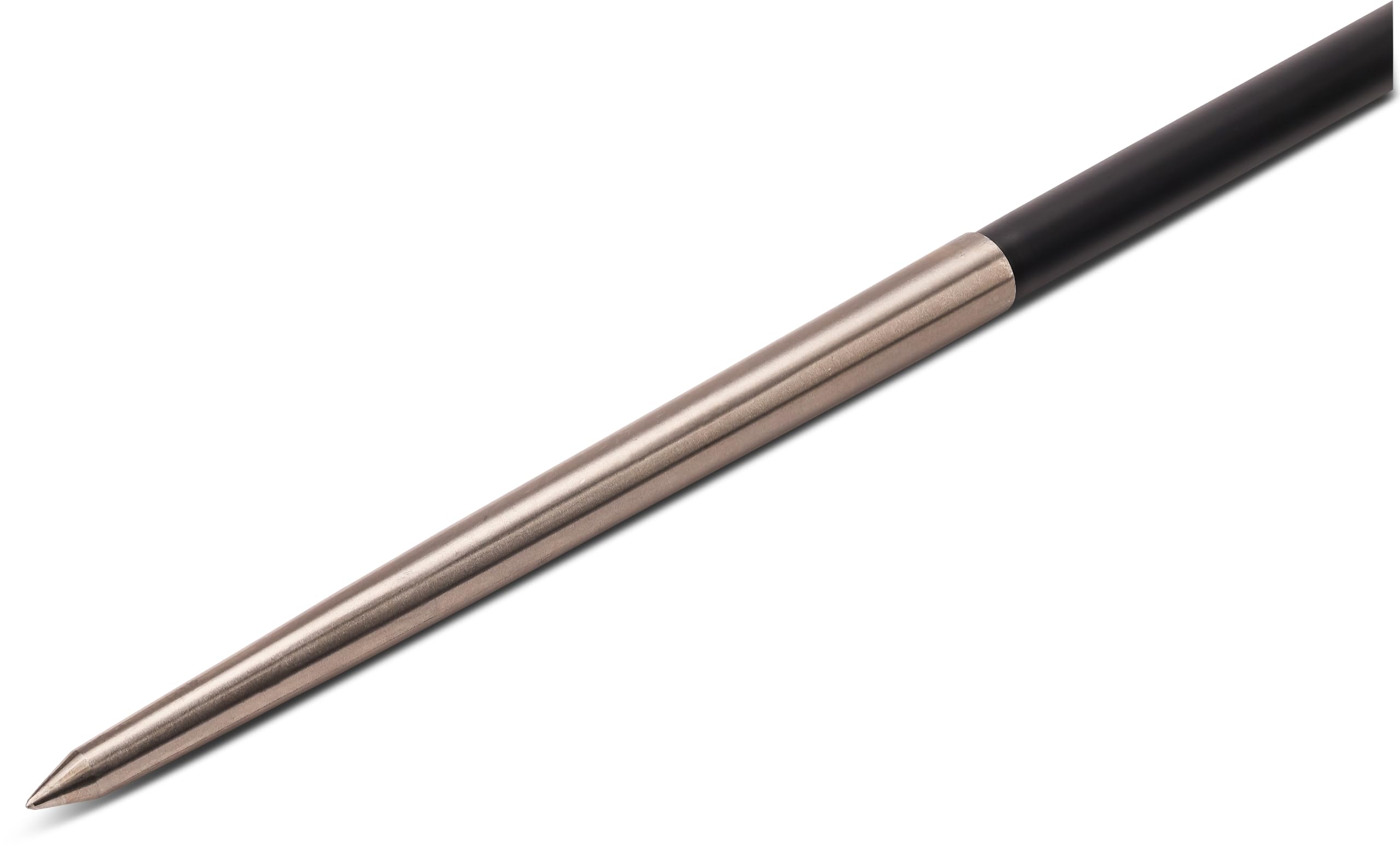 Wettkampfspeer - 500g - Leichtathletik - Aluminium - Zigarrenspitze aus Edelstahl - Schwarz - WA DLV Zulassung
