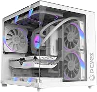 GABINETE GAMER PCYES FORCEFIELD MINI WHITE GHOST - GFFMNWG