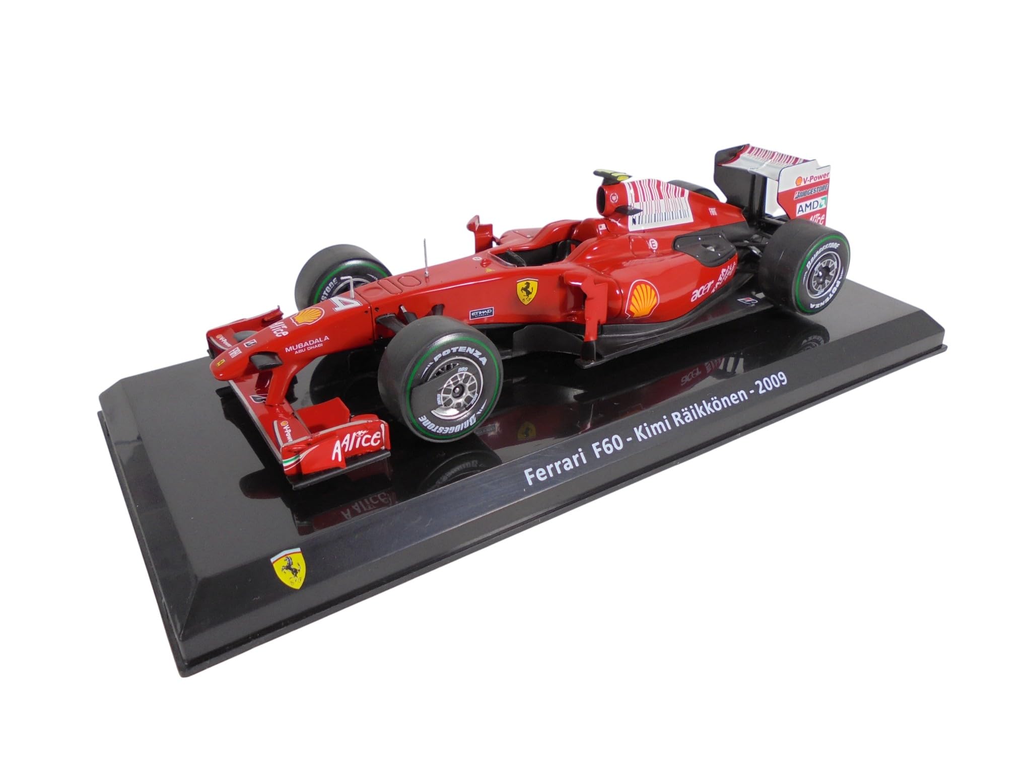 Miniature Hot Wheels Ferrari F60 1/43 - Kimi Raikkonen, F1 2009 - Comme Neuve
