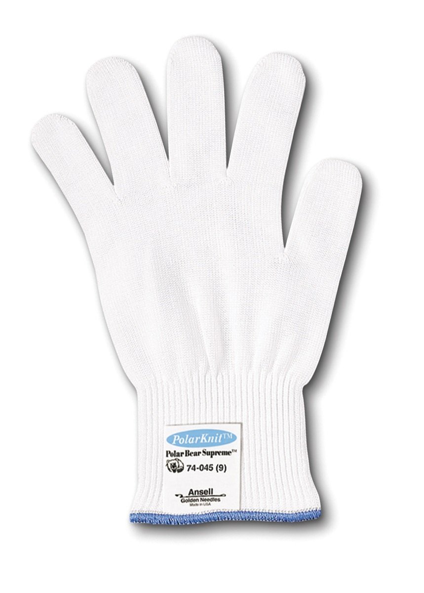 Ansell PolarBear Plus 74-045 Dyneema Glove, Cut Resistant, Tuff-Cuff, X-Small (Pack of 12)