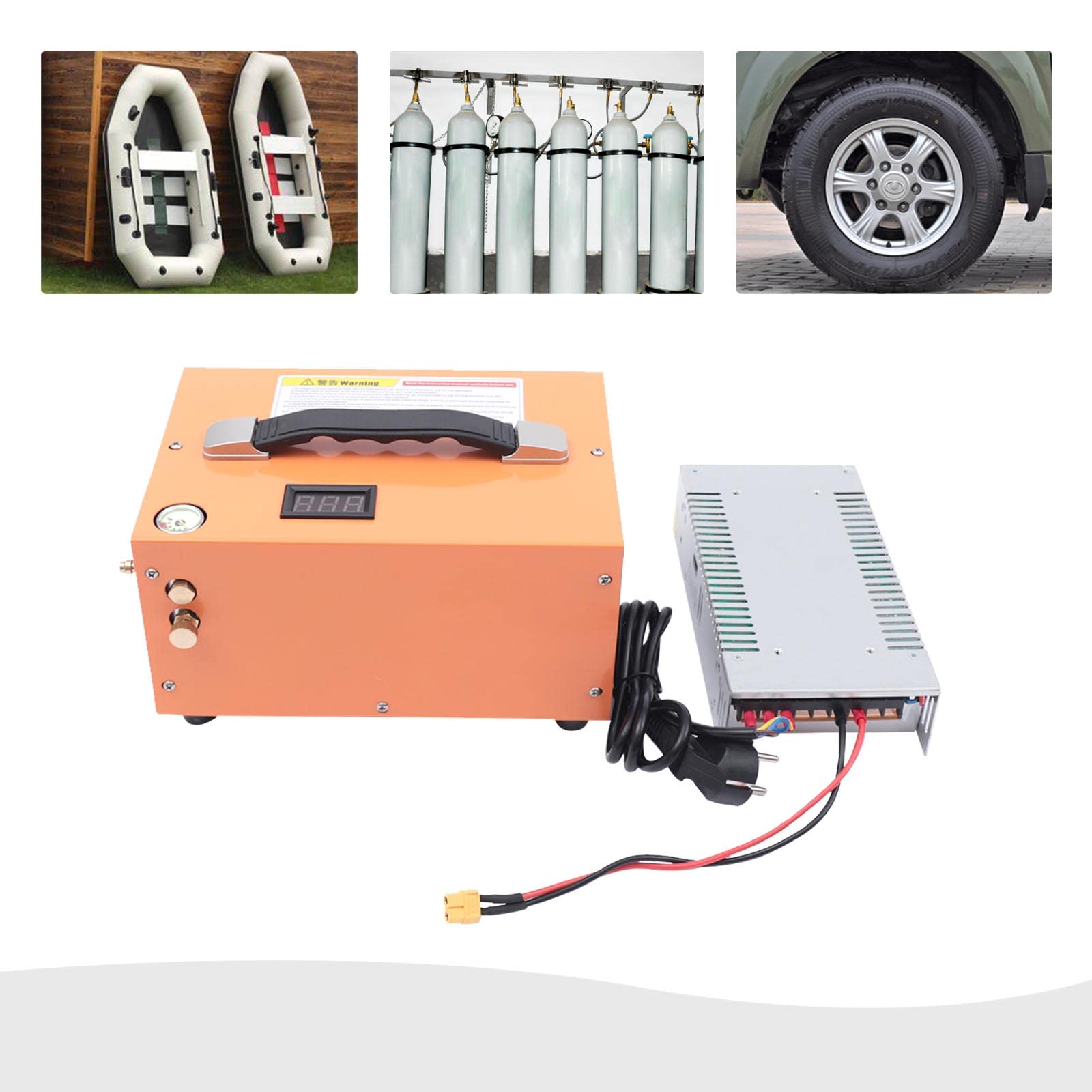 Compresor De Aire PCP 300W, Pcp-Luftkompressor 300bar, Bomba De Aire Coche | Bomba de aire de alta presión, Pcp-Luftkompressors automática, con kit de filtro y sistema de refrigeración por ventilador