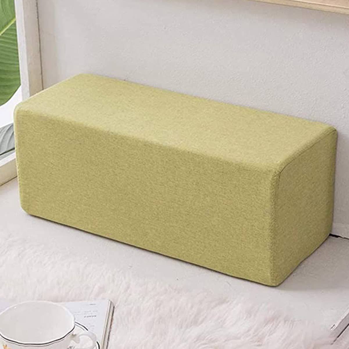 CCXXYGWJ Cojín Almohada Cojín para Sofá Reposabrazos Rectangular Grueso Reposabrazos para Sofá Cabecero Largo Lavable (20 x 20 x 50 cm, Gris)