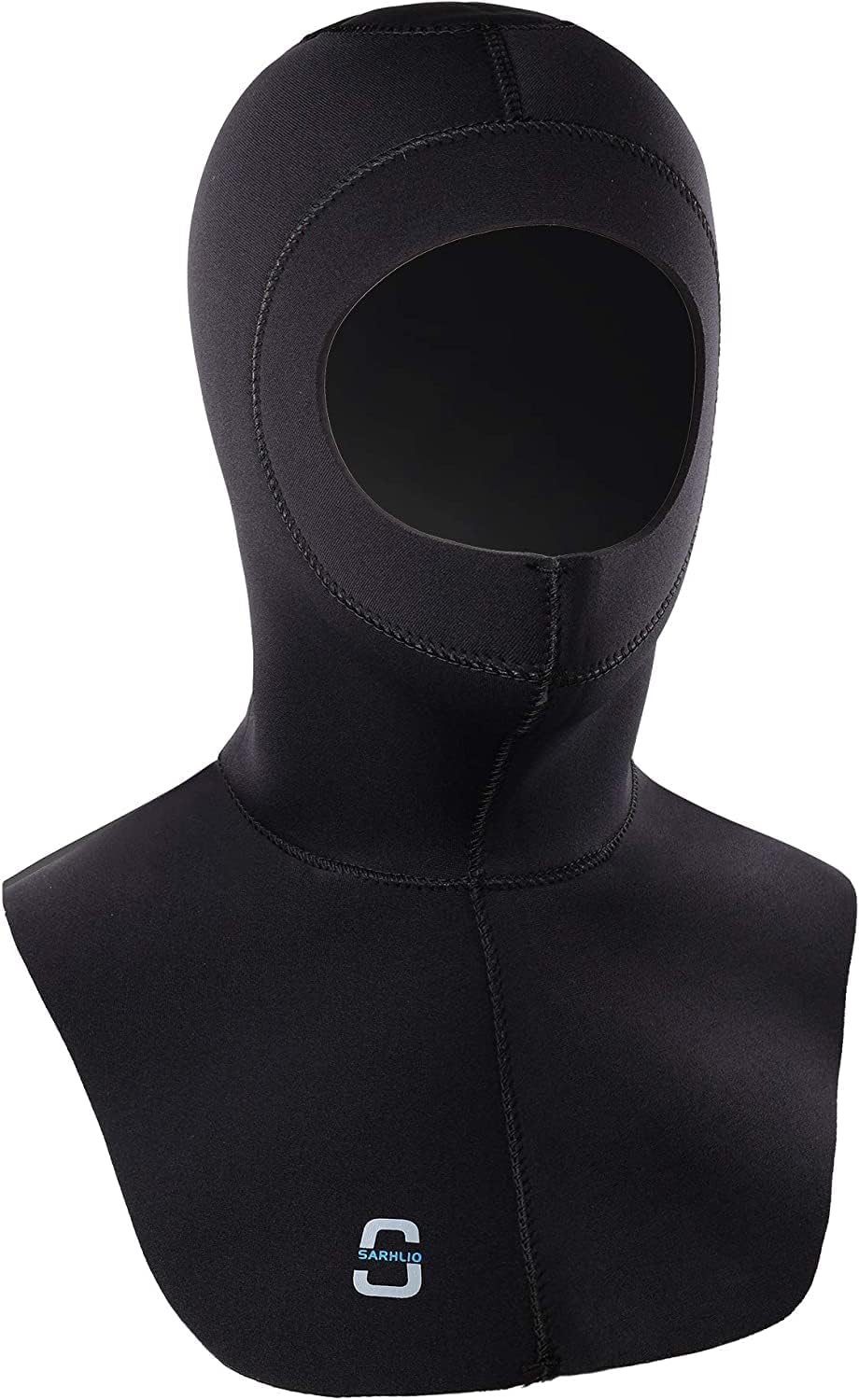 Neoprene Wetsuit Hoods Scuba Diving Hood for Men Women Can Be Trimmed by Owner High Stretch with Flow Vent Bib Dive Cap Face Seal for Water Sports Thermal Protection