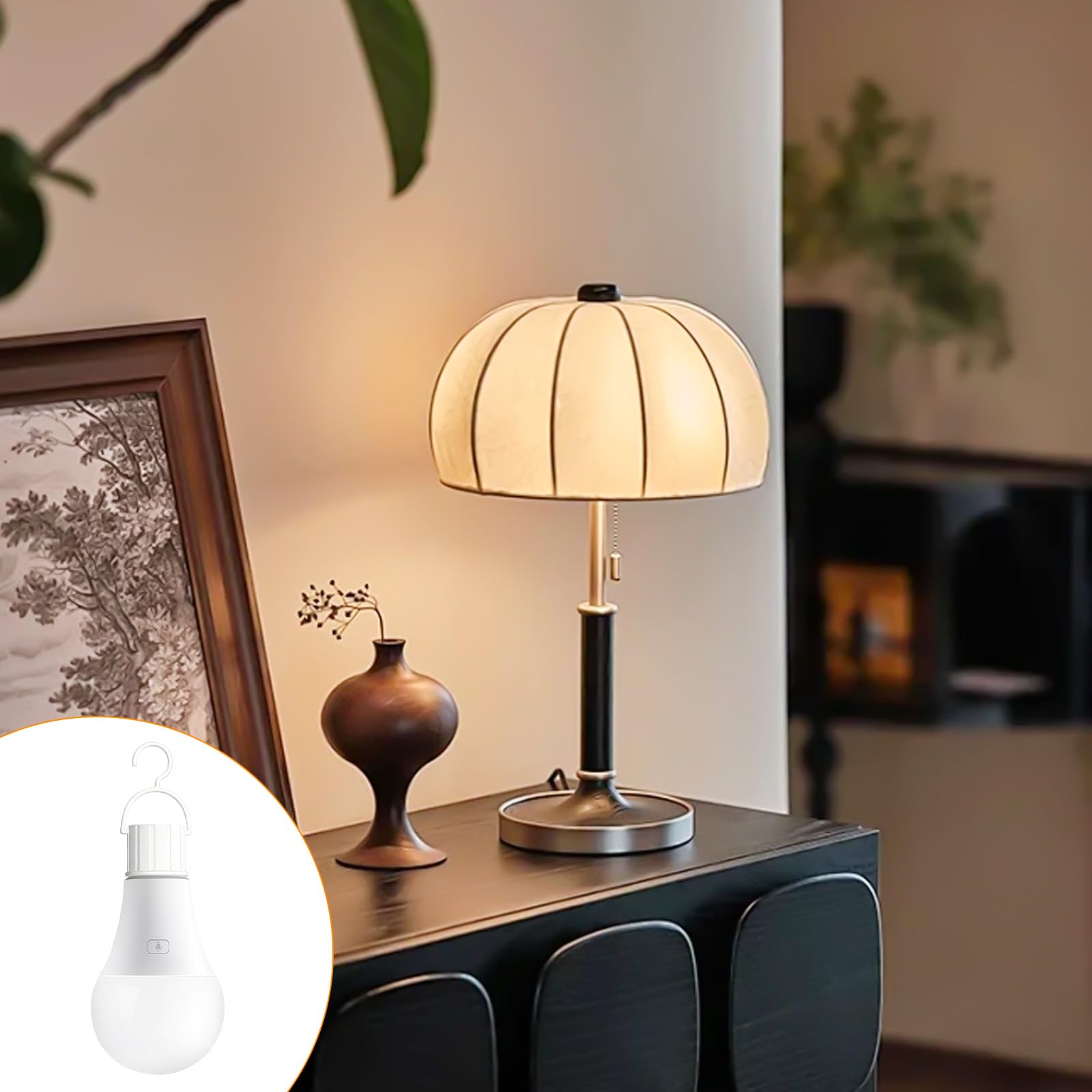 Bombilla con batería: 2 bombillas USB recargables con mando a distancia, bombilla LED E27 E RGB, bombilla recargable con control táctil, 15 colores, LED regulable con función de temporización