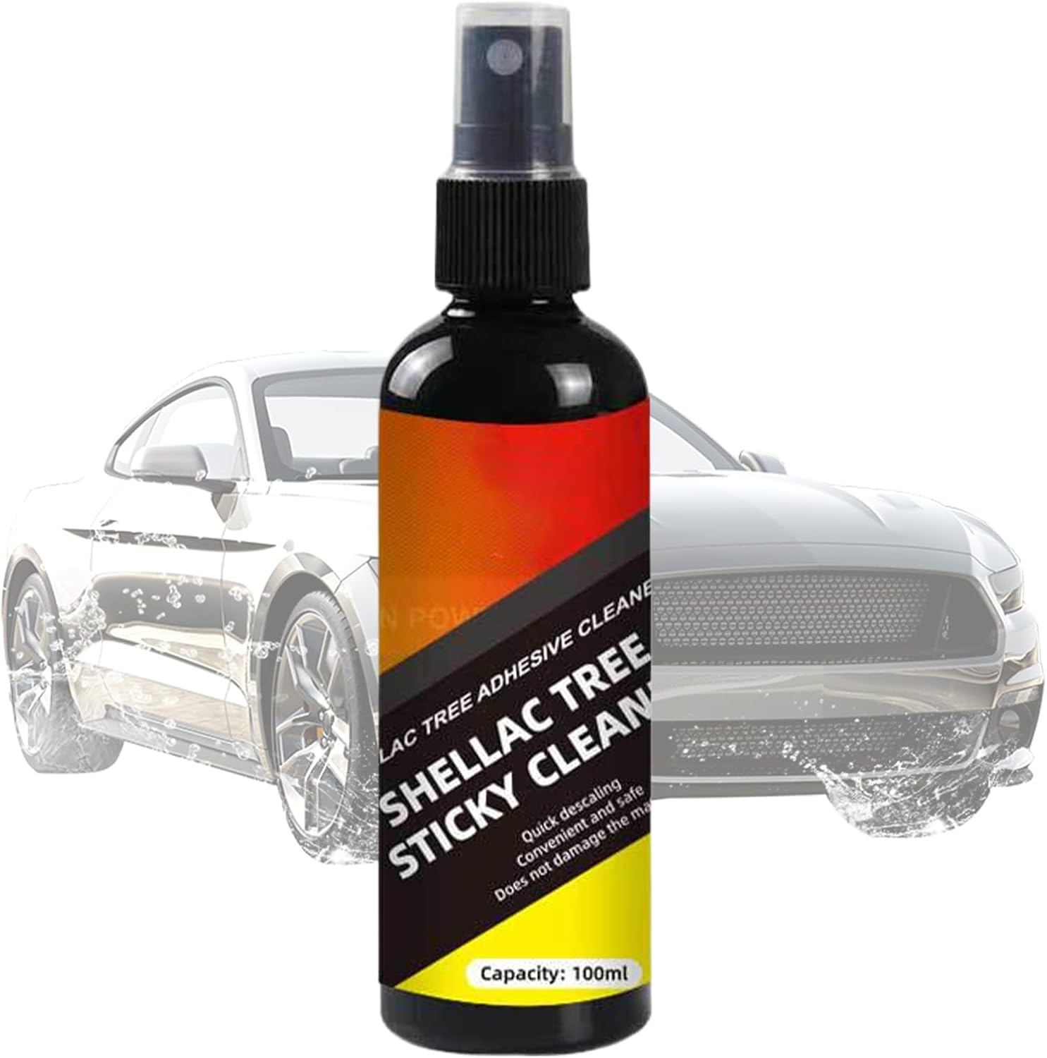 Car Bird Dropping Cleaner - Vehicle Stain Remover for Paint Glass | Gentle Formula with Fast Action, Spray Wipe Application, Compact Bottle for Home, Garage Travel Use 5.75x1.54 in