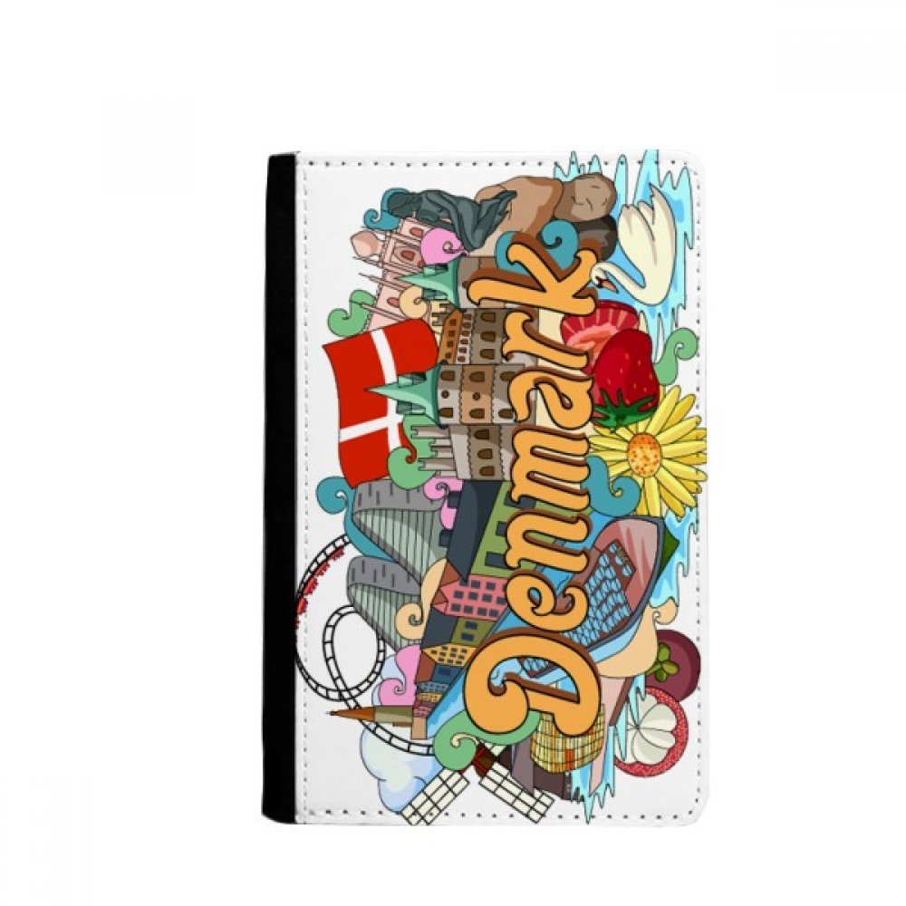 Den Nye Havn Frederiksborg Castle Denmark Passport Holder Notecase Burse Wallet Cover Card Purse