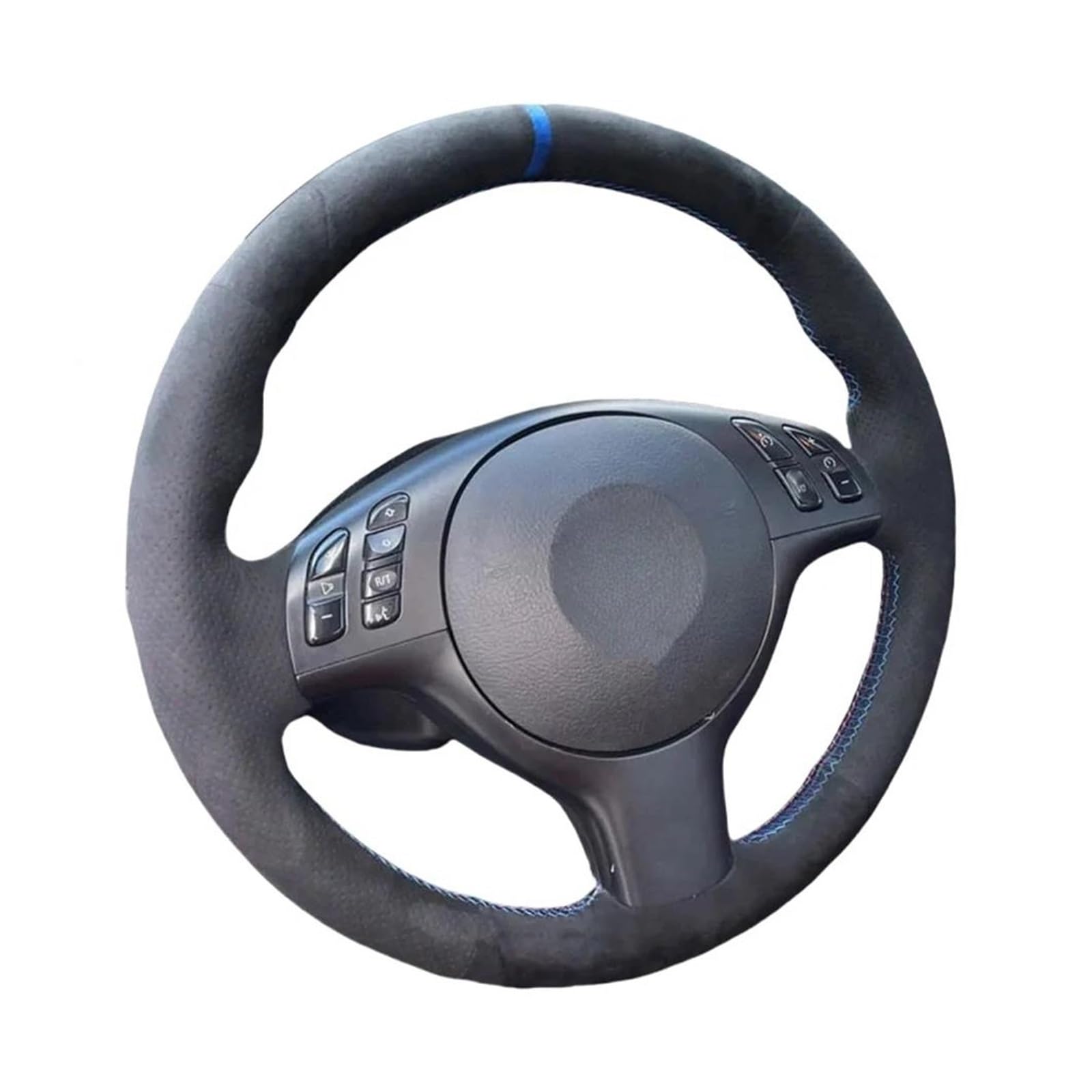 Cubierta Volante Volante De Ante Trenzado para Serie 3 E46 Coupé 2000-2006 para M3 Y para M5 E39 2000-2003 Funda Volante Coche