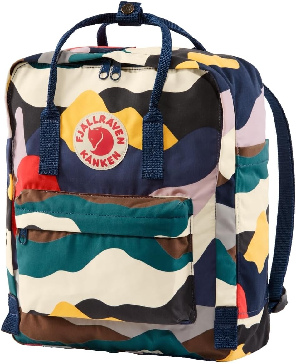 Fjallraven Women's Kanken Backpack, Summer Landscape, Print, Blue - Main Image