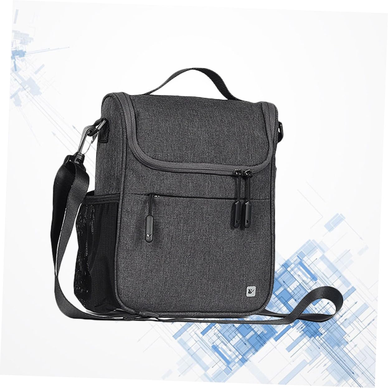 UPKOCH Borsa Bici Manubrio 5l in Poliestere, Borsa Frontale Ciclismo | Design Staccabile Multifunzione, Chiusure a Pressione Incluse, per Bici ed Elettrica, Montaggio Rapido Stile Casuale