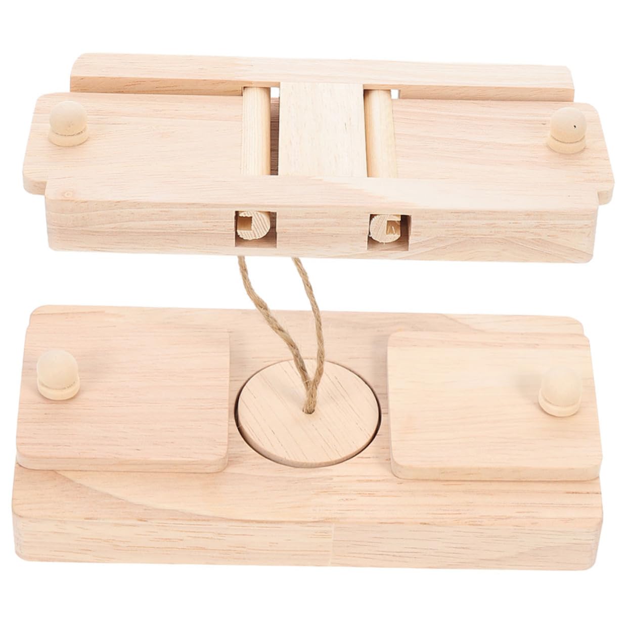 Angoily Holz Hamster Leckerli Spielzeug für Käfiggestaltung