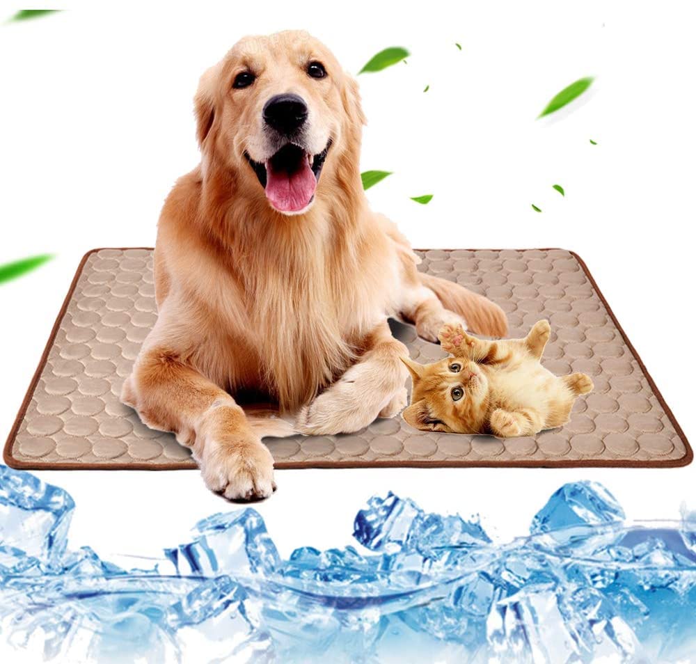 KUTKUT Pet Cooling Mat Washable, Reusable & Breathable Ice Silk Self Cooling, Non-Toxic Sleeping Pad Blanket Beds Kennels Couches Sofa Floors Car(Size: XL) (B09QHXWM82) Amazon Price History, Amazon Price Tracker